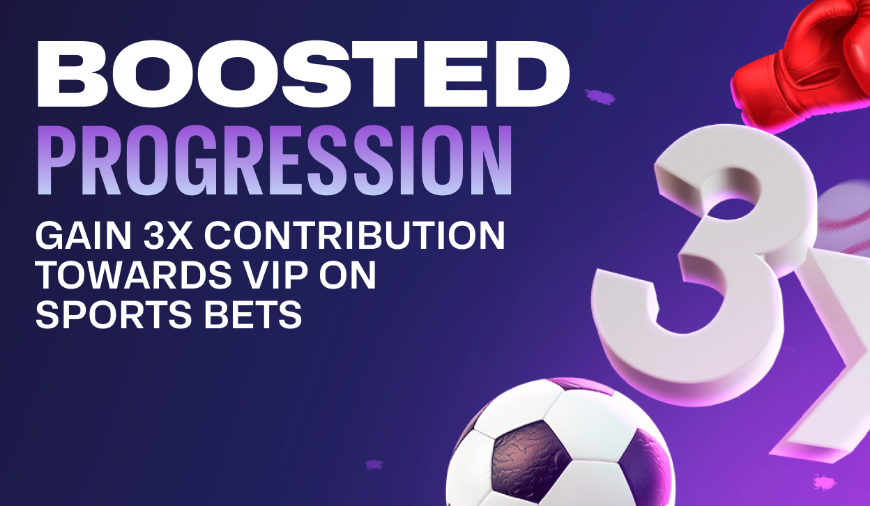 3x Wager Progression on Sports Bets!