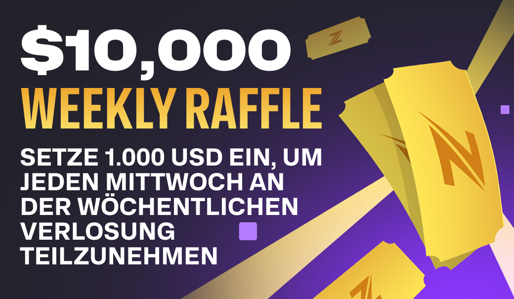 10.000 USD Razed Weekly Raffle
