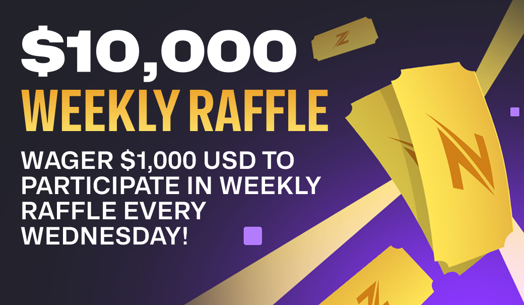 $10,000 USD Razed Weekly Raffle